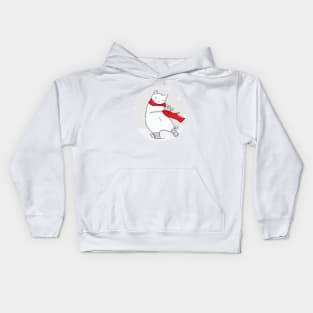 The dance of joy on a snowy day Kids Hoodie